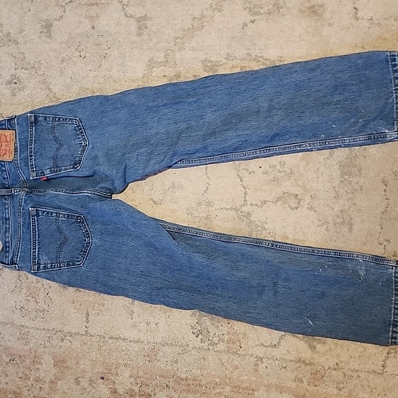 Vintage Levis Jeans 505 Mens Size 32x32 Light Blue Straight Denim Red Tag 90s - Picture 3 of 15